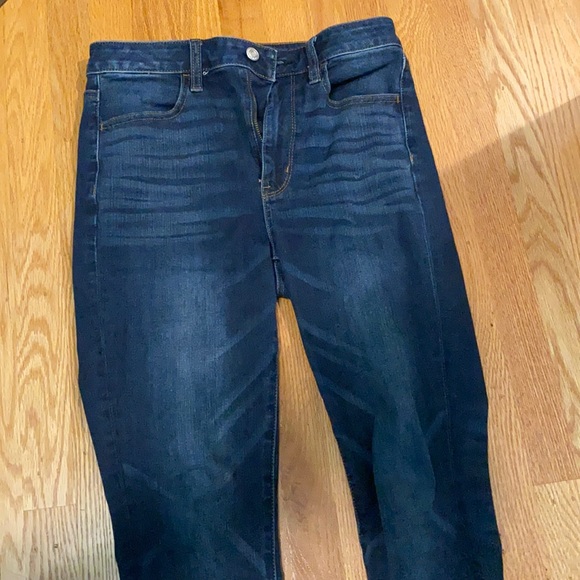American Eagle High Waisted Dark Denim Jeggings - Picture 1 of 5